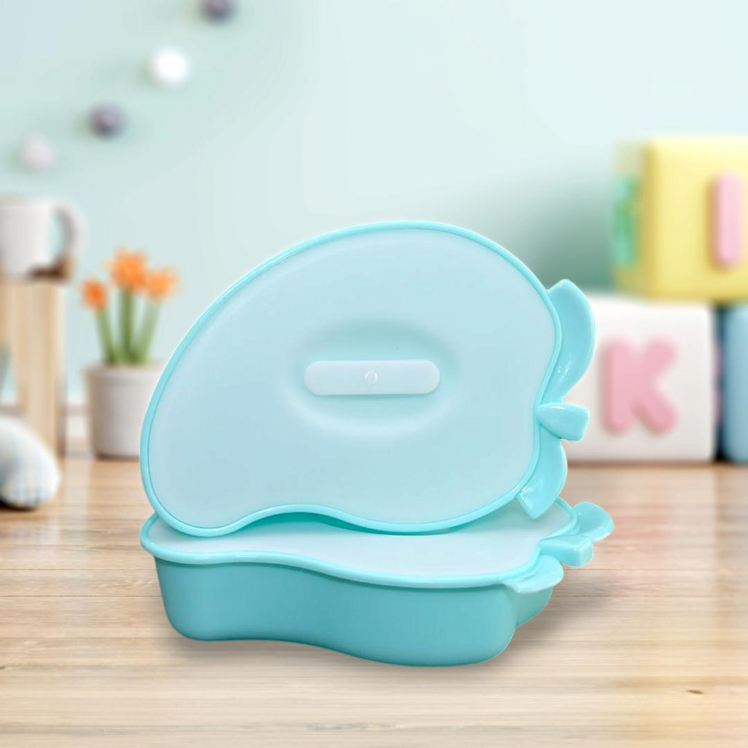 Blue Bento Lunch Boxes with Bow Accents