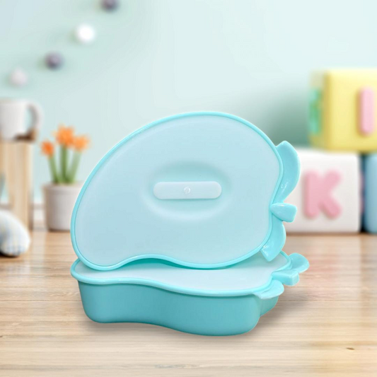 Blue Bento Lunch Boxes with Bow Accents