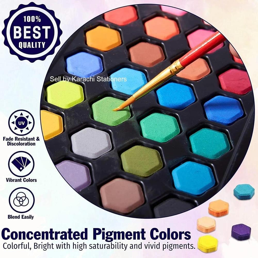 Watercolor Paint Set 36 Colors for Home & School Use