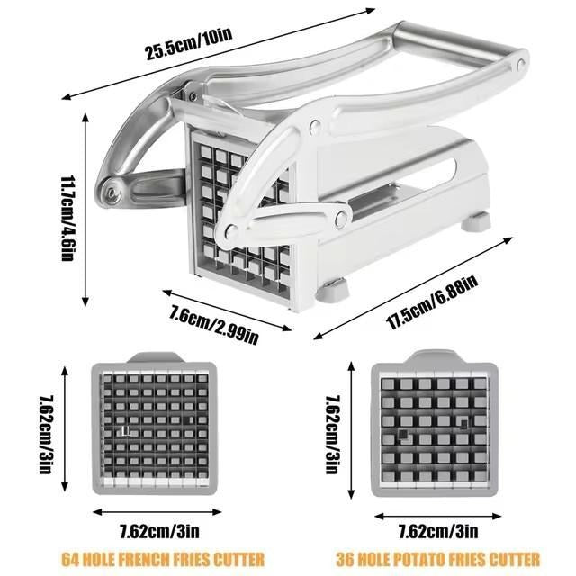 Stainless Steel Potato French Fry Cutter, Durable & Easy to Clean