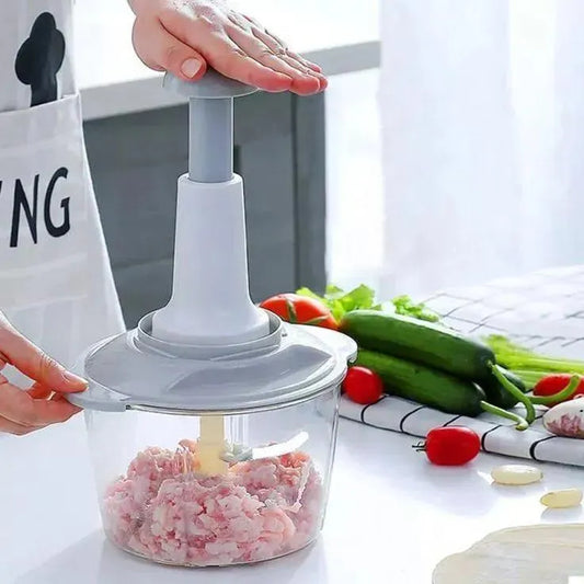 Push Chopper Vegetable Cutter ABS Plastic Easy Handling