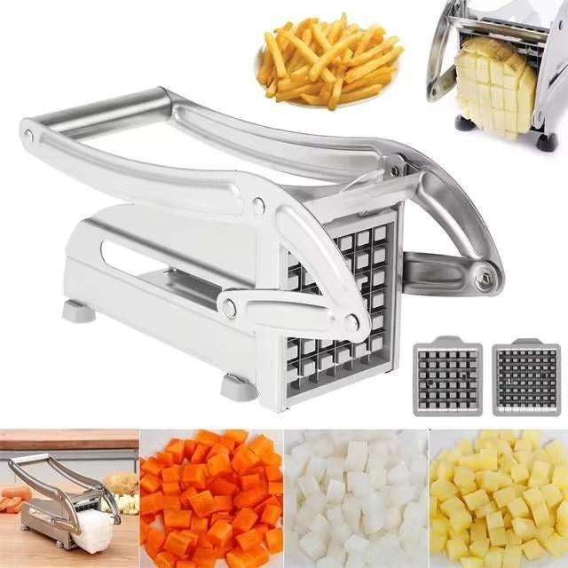 Stainless Steel Potato French Fry Cutter, Durable & Easy to Clean