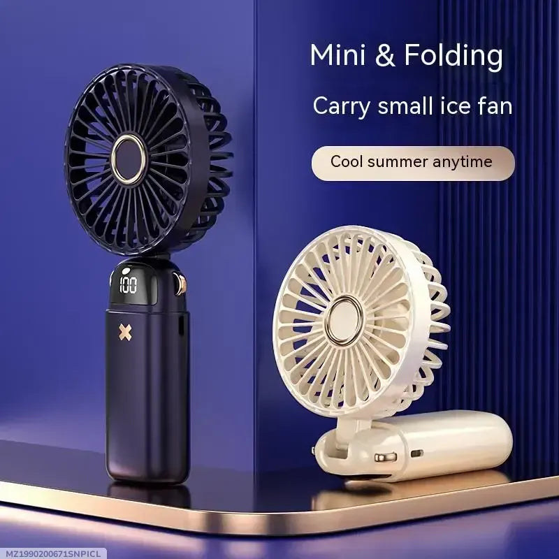 Mini Foldable Neck Fan Portable Silent Office Cooler Multicolor ABS