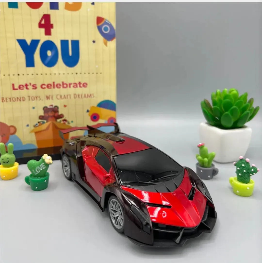 Electric RC Racing Car for Boys Red Black 3-5Yrs