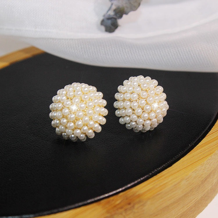 Pearl Earrings Korean Ball Design Luxury Ladywear