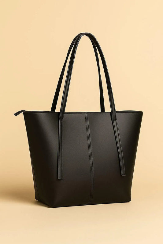 Brown Rexine Tote Bag for Girls School Office Use
