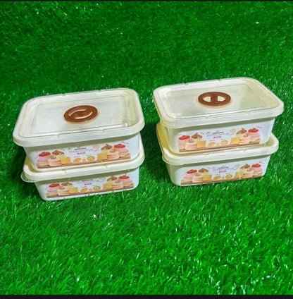 Fancy Storage Boxes Stackable Locking Lid Plastic