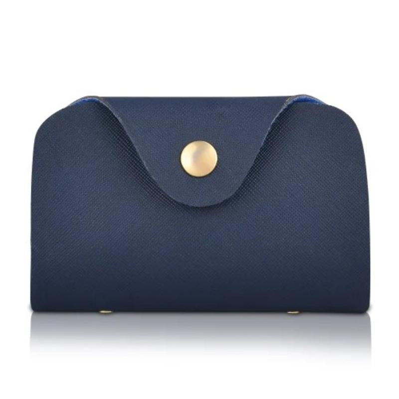 Women's Blue Gold PU Leather Shoulder Bag Set 5 Pcs