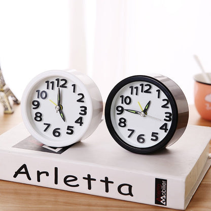 Small Round Alarm Clock White Stylish Home Decor