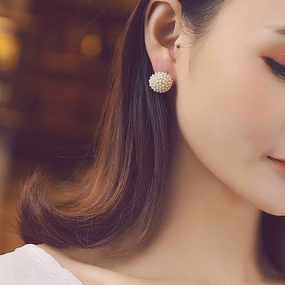 Pearl Earrings Korean Ball Design Luxury Ladywear