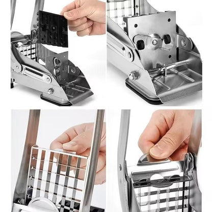 Stainless Steel Potato French Fry Cutter, Durable & Easy to Clean