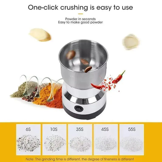 Stainless Steel Spice & Coffee Grinder 50ml Black
