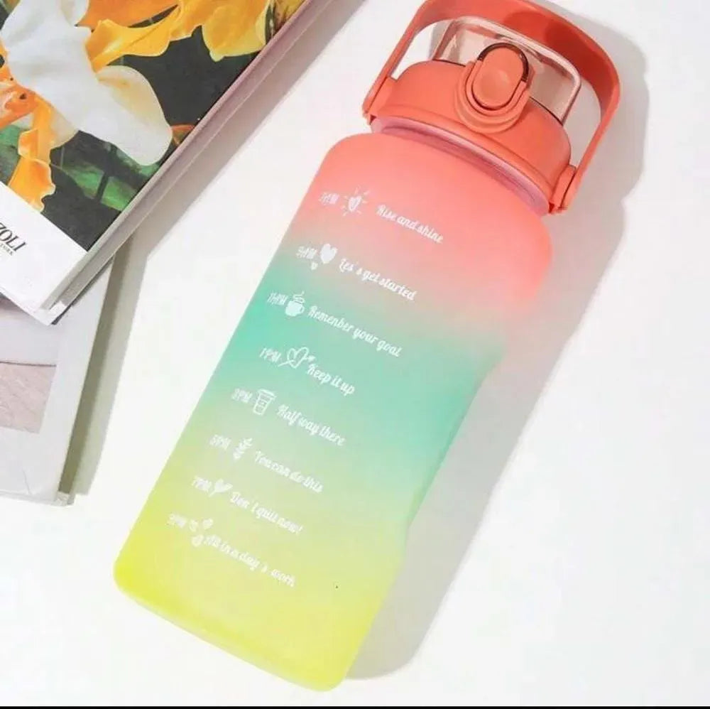 3 Pcs Gradient Water Bottles for Gym & Office Use