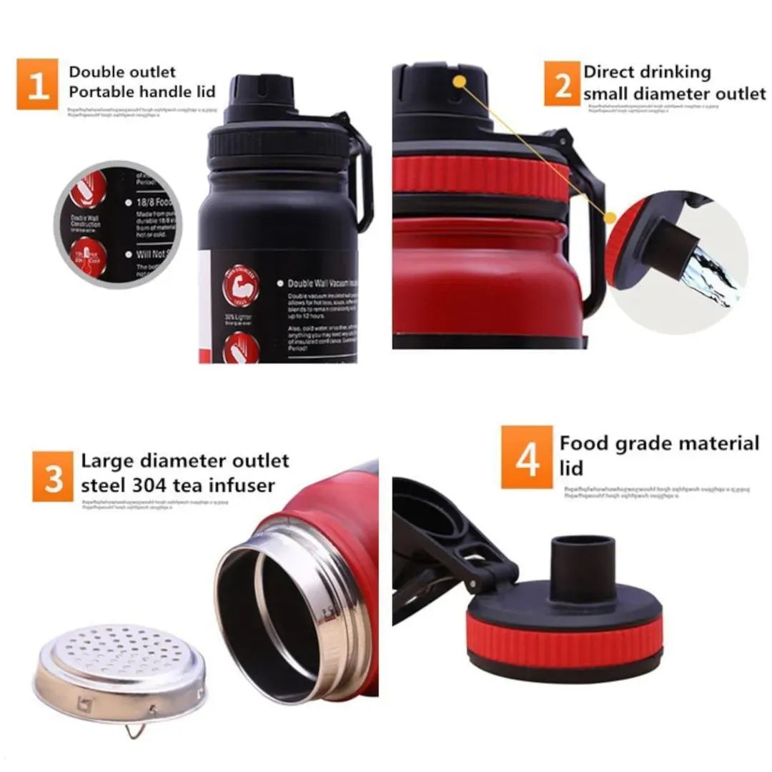 Vacuum Sport Water Bottles Stainless Steel Leak Proof