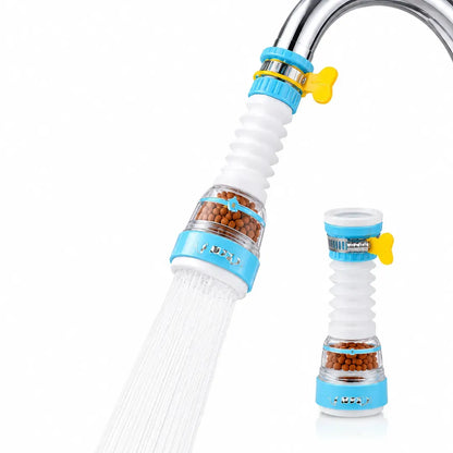 Faucet Extender with Filter & Water Saver - 30° Rotate, 3cm Diameter, ABS Plastic
