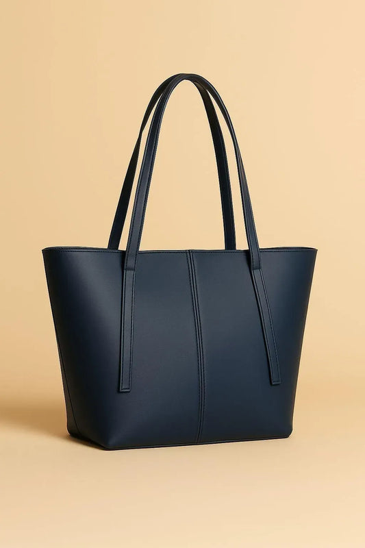 Brown Rexine Tote Bag for Girls School Office Use