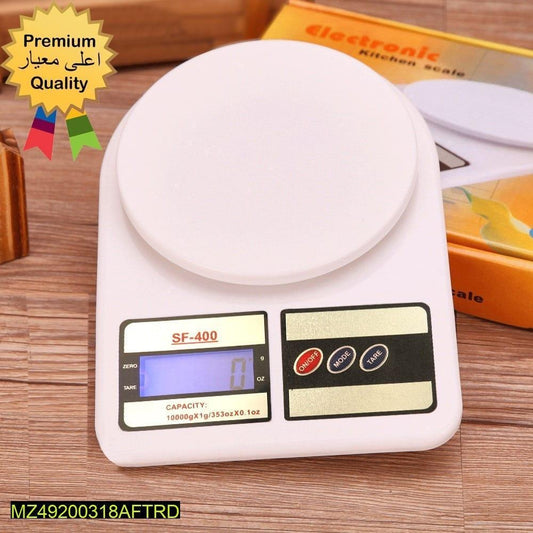 Digital Kitchen Scale 1-10kg LED Light Free 2AA Batteries