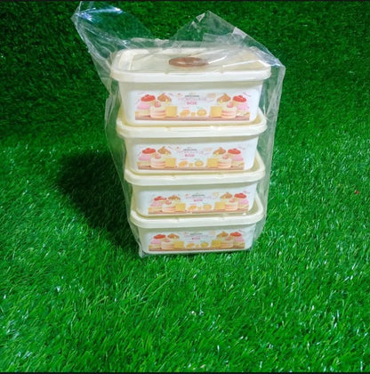 Fancy Storage Boxes Stackable Locking Lid Plastic