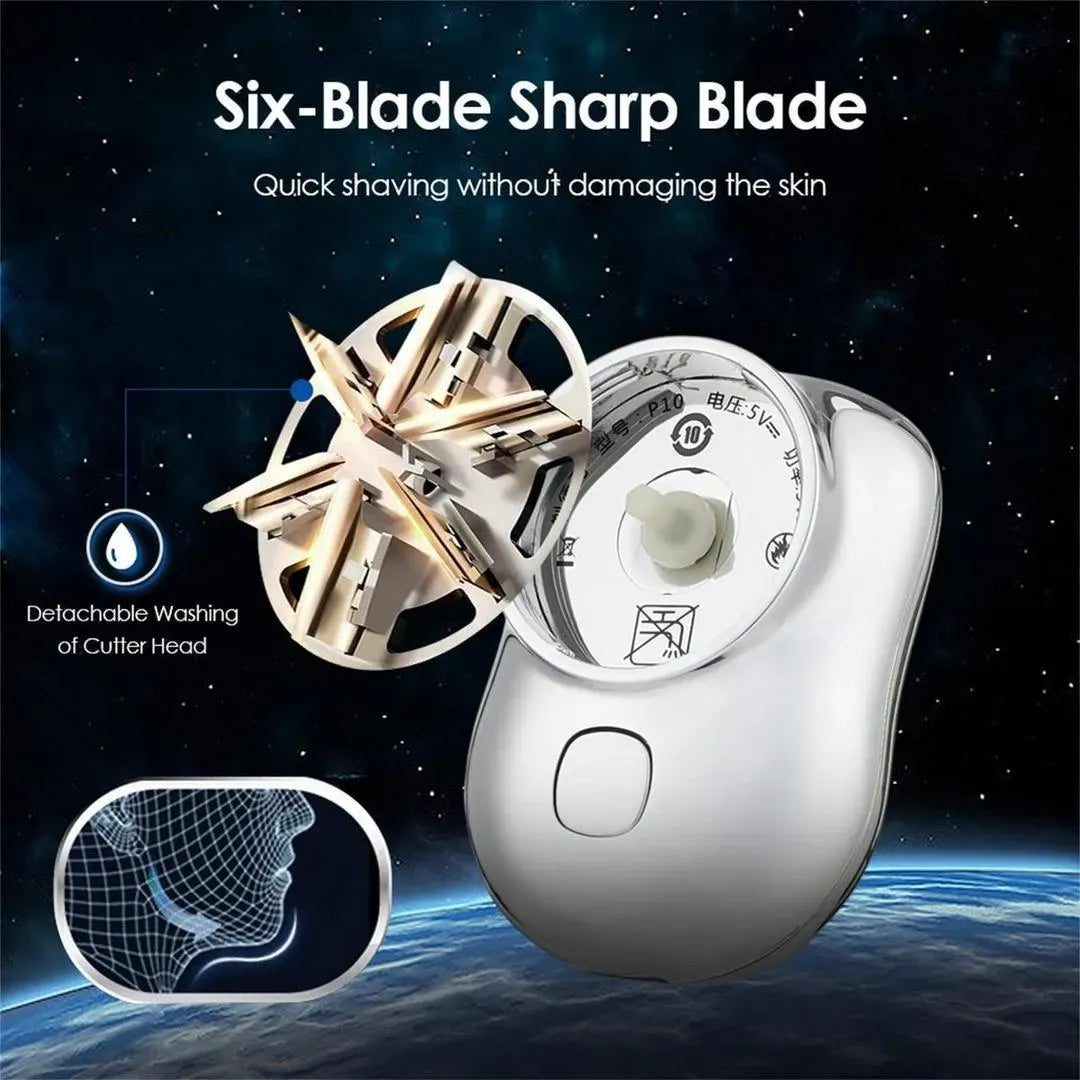Mini Electric Shaver with Honeycomb Blade for Men