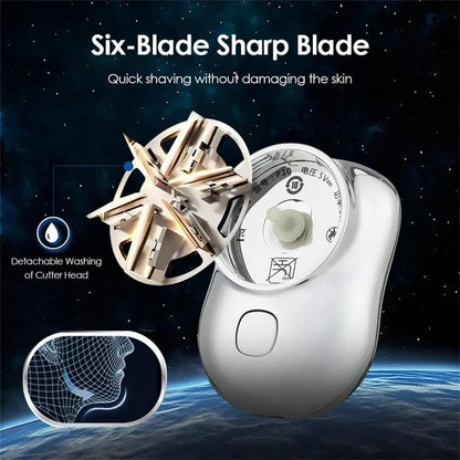 Mini Electric Shaver with Honeycomb Blade for Men