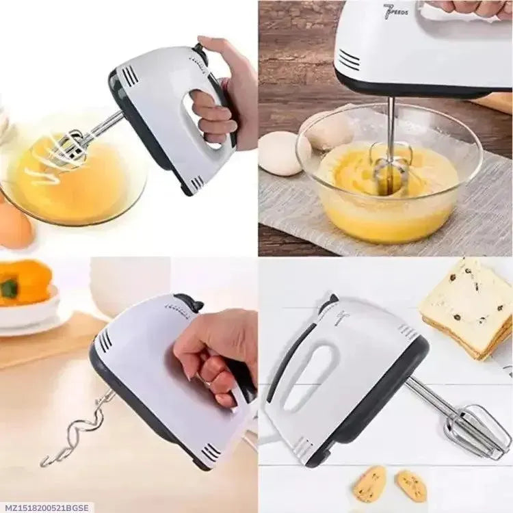 White 3-Piece ABS Egg Beater Set