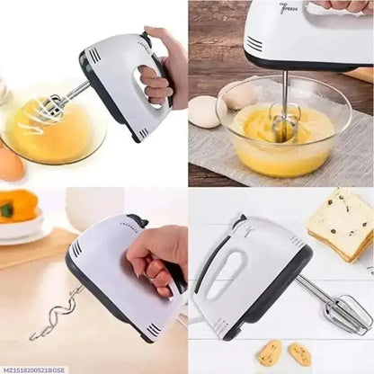 White 3-Piece ABS Egg Beater Set