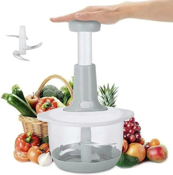 Push Chopper Vegetable Cutter ABS Plastic Easy Handling