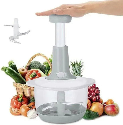 Push Chopper Vegetable Cutter ABS Plastic Easy Handling