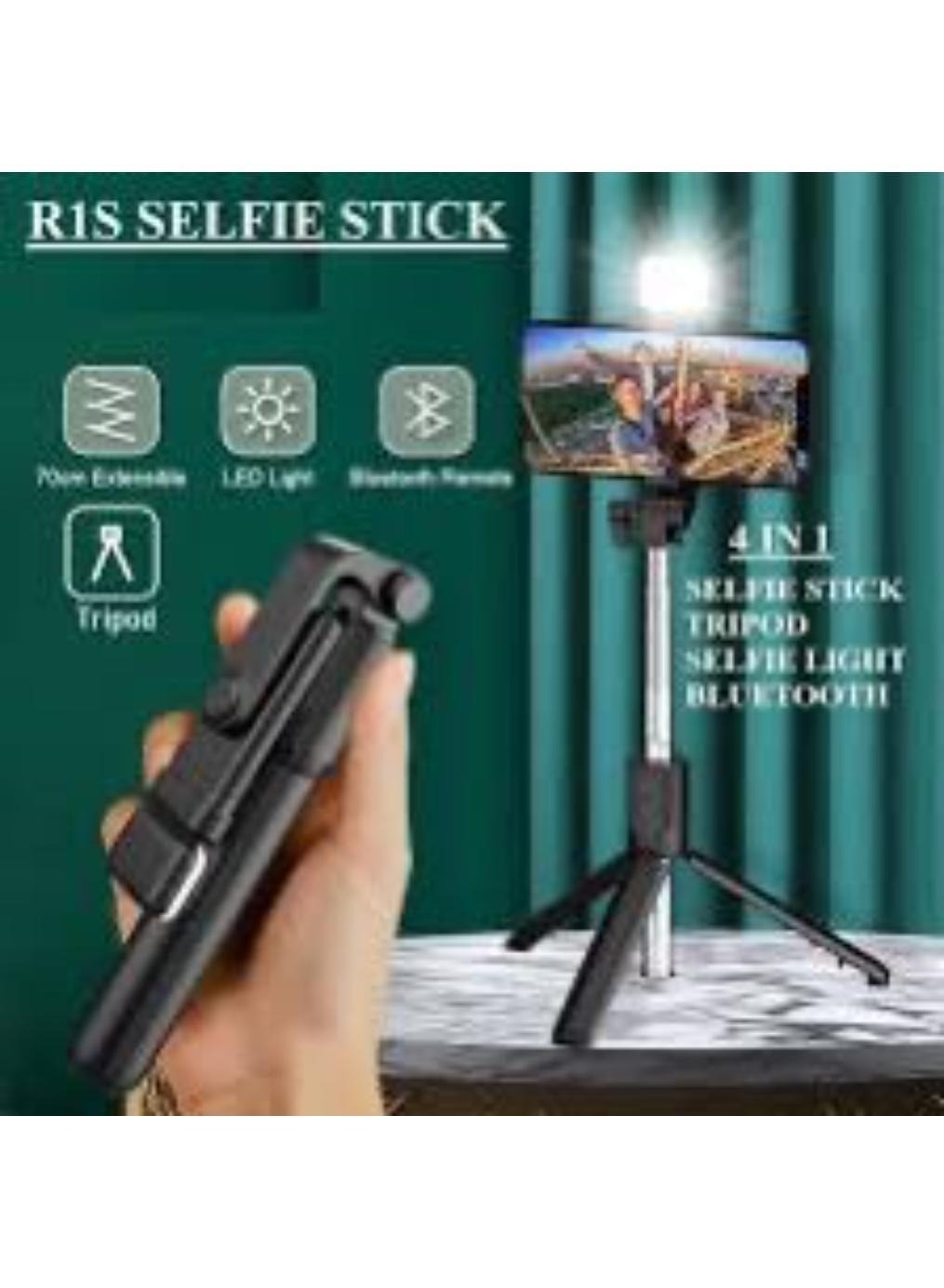 Selfie Stick Black ABS Tripod Base Adjustable Arm
