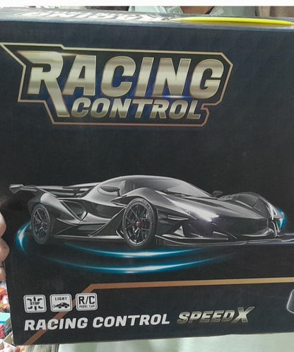 Realistic RC Car Blue Black Racing Toy for Kids