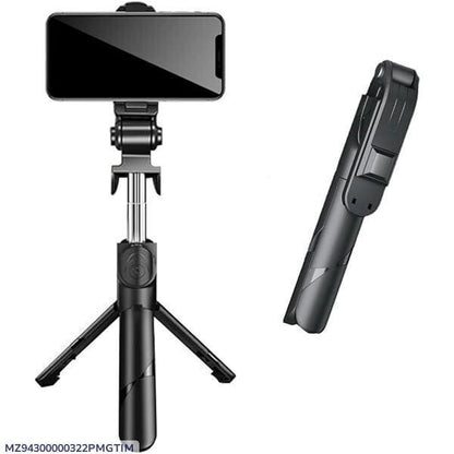 Selfie Stick Black ABS Tripod Base Adjustable Arm
