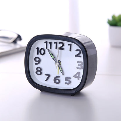 Small Round Alarm Clock White Stylish Home Decor
