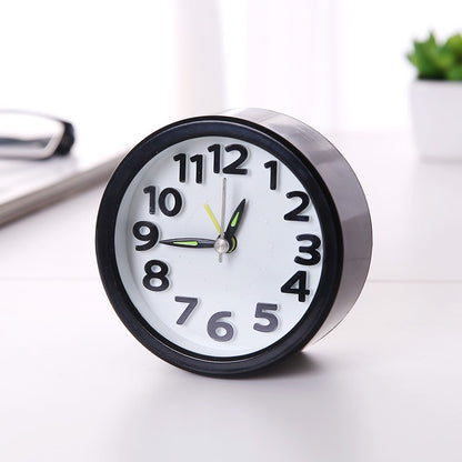 Small Round Alarm Clock White Stylish Home Decor